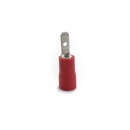 Opschuifcontact - mannelijk 2,8x0,8mm Rood - 10 stuks 