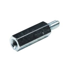 Zeskant afstandsbus - M2,5 - Lengte: 10mm - Metaal - 1 x binnendraad en 1 x buitendraad