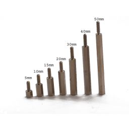 Zeskant afstandsbus - M3 - Lengte: 20mm - Metaal - 1 x binnendraad en 1 x buitendraad