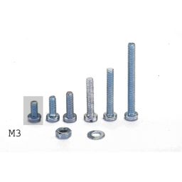 Bout M3 - Lengte: 6mm - 100 stuks - metaalschroef met cilindrische kop volgens DIN84