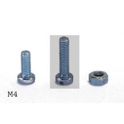 Bout M4 - Lengte: 16mm - 100 stuks - metaalschroef met cilindrische kop volgens DIN84