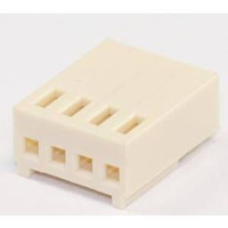 Draadconnector 4p met krimpcontacten 2,54mm 