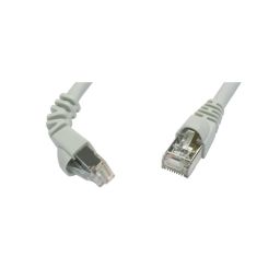 Patchkabel CAT6A S/FTP 0,5m recht + haakse RJ45