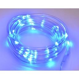 Dunne Led lichtslang op batterijvoeding - Blauw - 3 meter - Met USB-aansluiting - Ledslinger 