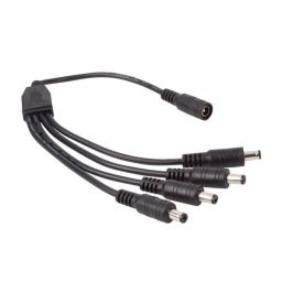 Splitkabel met 4 mannelijke en 1 vrouwelijke DC-plug 