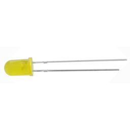 LED 5mm Geel diffuus - 29mcd - 10mA-2,1V