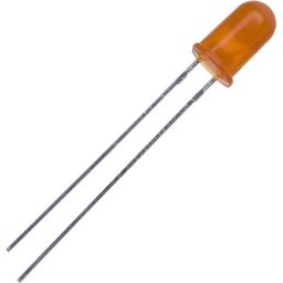 LED 5mm Oranje  800mcd 25° 10mA/2,0V  