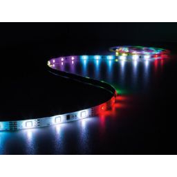 Kit met digitaal geanimeerde led-strip, controller en voeding - RGB - 150 leds - 5 m - 12 VDC - XM161 