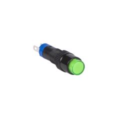 Ronde Signaallamp 8mm 12V -24V LED Groen 