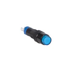 Ronde Signaallamp 8mm 12V -24V LED BLauw 