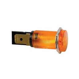 Ronde signaallamp 14mm - 12V - Oranje 