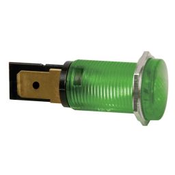 Ronde signaallamp 14mm - 12V - Groen 