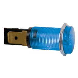 Ronde signaallamp 14mm - 12V - Blauw 