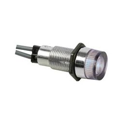 Ronde signaallamp 13mm - 12V - Transparant 