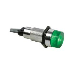 Ronde signaallamp 13mm - 12V - Groen 