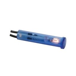 Ronde 7mm signaallamp 12V - - Blauw 