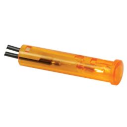 Ronde 7mm signaallamp 12V - - Oranje 