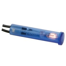 Ronde 7mm signaallamp - 6V - Blauw 