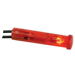 Ronde 7mm signaallamp - 6V - Rood 