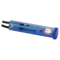 Ronde 7mm signaallamp 24V - blauw *** 