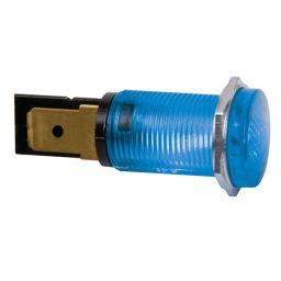 Ronde signaallamp 14mm 230V blauw