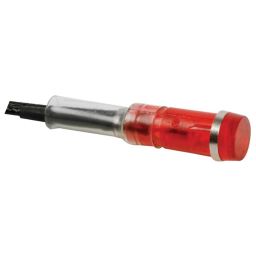 Ronde signaallamp 9mm 230V rood