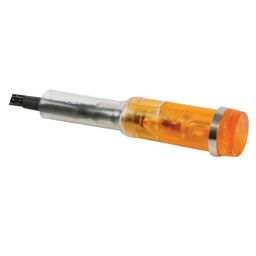 Ronde signaallamp 9mm 230V oranje