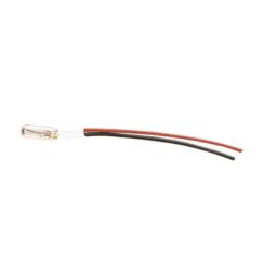 Draadlamp 12V Ø3x7mm rood *** 