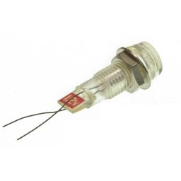 Lamp 12V wit in houder 6mm diameter