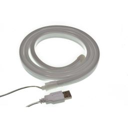 Neon lichtslang - Wit - 1 meter - Met USB-aansluiting - Ledslinger 