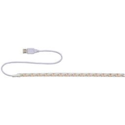 Self-adhesive flexible LED strip 60 LEDs warm white 1m IP22 with USB connexion 