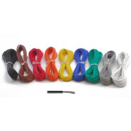 Soepele Montagedraad set 90m - 9 kleuren, 10 meter per kleur - 0,2 mm² - Soepele kern 