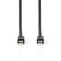 Câble Mini DisplayPort 1.4 48Gbps 2.00m noir