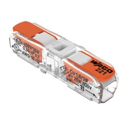 WAGO connector in-line 2 polig 0,2-4mm² 32A - 400V 