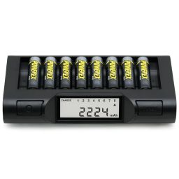Powerex MH-C980  - turbo lader / analyzer voor 8 AA/AAA batterijen 
