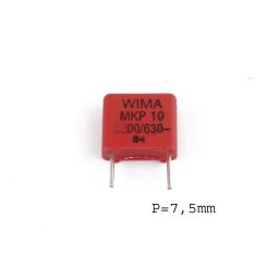 MKP capacitor 1nF 630V 10% P7,5 