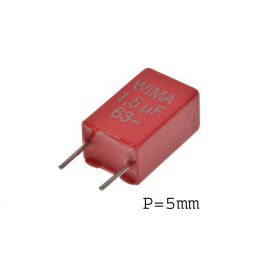 MKT capacitor 1,5µF 63V 10% P5mm 