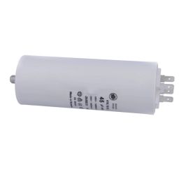 Motor run capacitor 45µF - 45x117mm - 425Vac 5%  - 85°C 