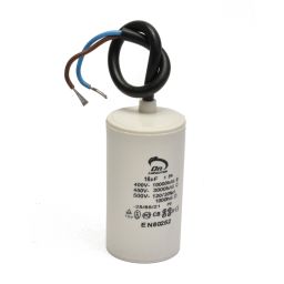 Motor capacitor 16 µF - cable 40x70mm 450Vac 5% 85°C 