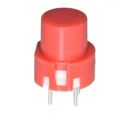 Drukknop voor op print - Momentary - Rood
