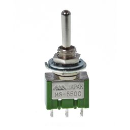 MS-550C -Toggle Switch Enkelp. ON-OFF-ON 3A-125V/1A-250V 