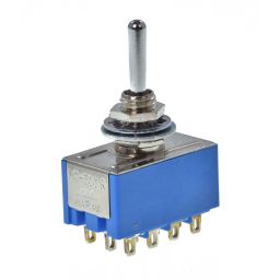 Toggle Switch Vierpolig ON-OFF-ON 6A-28VDC/120VAC 