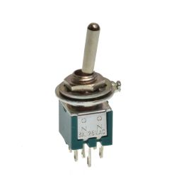 MS-245 Mini toggle Switch dubbelpolig  ON-ON 3A-125VAC 