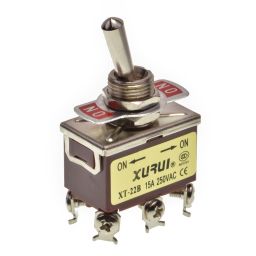 Toggle Switch Dubbelpolig ON-ON 15A - 250V  TS-005 
