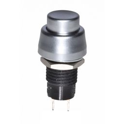 DS-465 Drukknop (ON)-OFF zilver 3A - 125V / 1A - 250V 