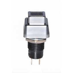 DS-470 Drukknop Vierkant zilv. (ON)-OFF 3A 125V/1A 250V 