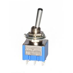 MS-500G Toggle Switch - Dubbelpolig ON-(ON) 6A-125V / 3A-250V 