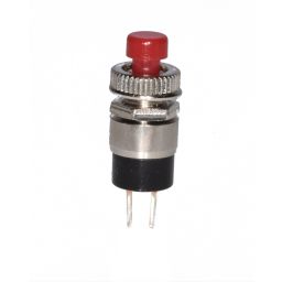 Bouton poussoir (ON)-OFF Rouge 1A - 125VAC 