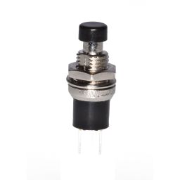 Pushbutton Normally Closed ON-(OFF) 1A/125VAC black