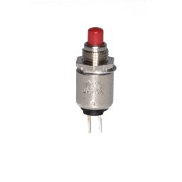 MS-402R Miniatuur Drukknop (ON)-OFF NO Rood 0,5A/125VAC